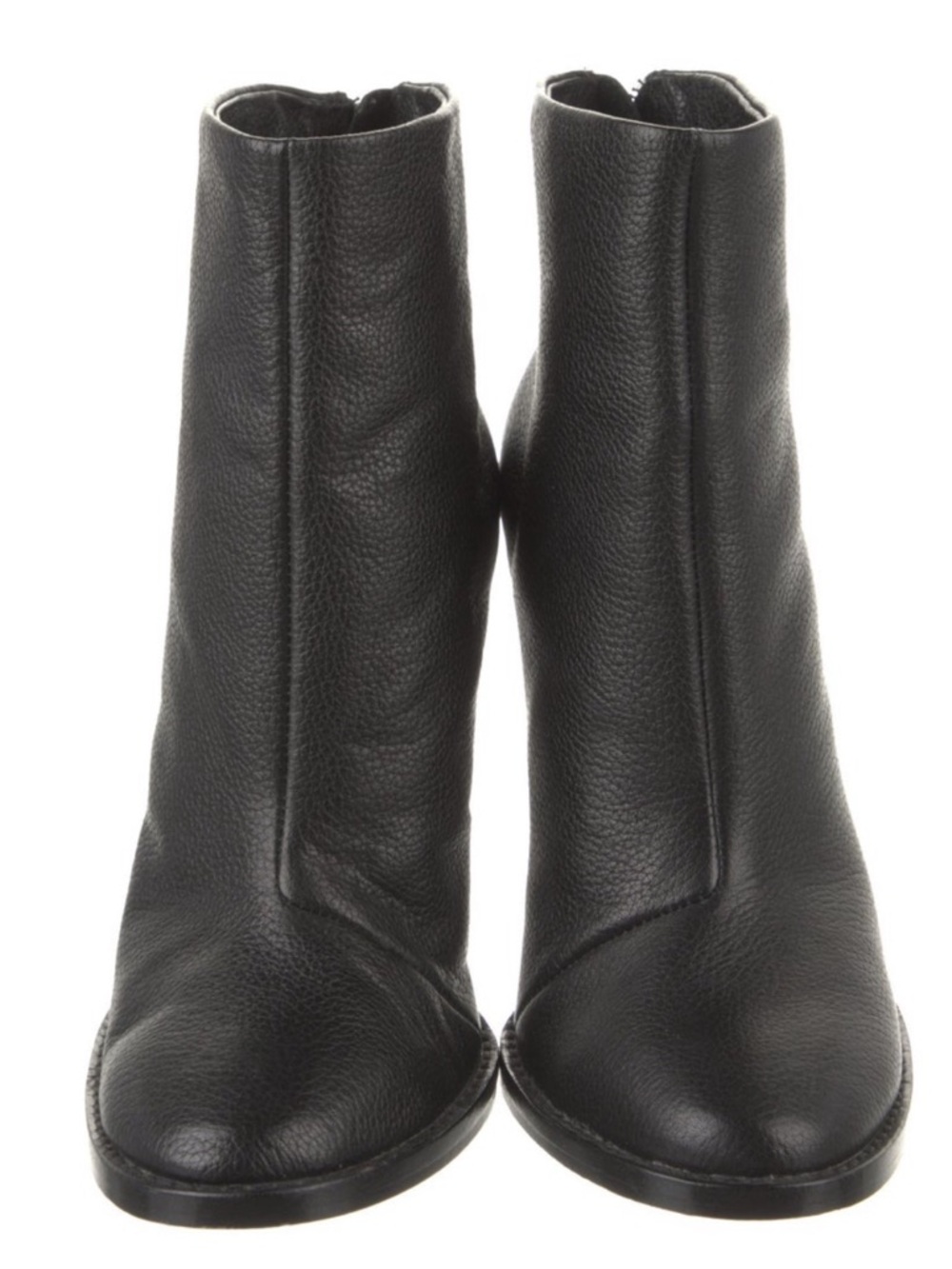 GREAT CONDITION Joie Black Leather High-Heel Ankle Booties (size 37.5 / US 7.5)